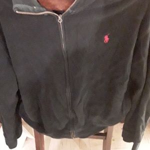 Mens zip up Cardigan black